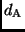 $d_{\rm A}$