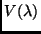 $V(\lambda)$
