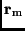 ${\bf r}_{\rm m}$