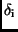 $\delta _{\rm i}$