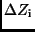 $\Delta Z_{\rm i}$