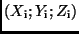 $(X_{\rm i}; Y_{\rm i}; Z_{\rm i})$