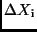 $\displaystyle \Delta X_{\rm i}$