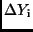 $\displaystyle \Delta Y_{\rm i}$