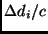 $\Delta d_i/c$