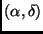 $(\alpha, \delta)$