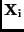 ${\bf X}_{\rm i}$