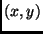 $(x,y)$