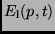 $\displaystyle E_{\rm l} (p,t)$