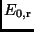 $E_{\rm0,r}$