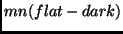 $mn ( flat - dark )$
