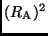 $(R_{\rm A})^{2}$