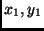 $x_{1}, y_{1}$
