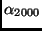 $\alpha_{2000}$