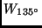 $W_{135^{\circ}}$
