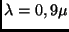 $\lambda=0,9\mu$
