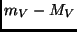 $m_V - M_V$