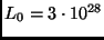 $L_0 = 3 \cdot 10^{28}$