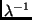 $\lambda^{-1}$
