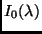 $I_0(\lambda)$