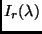 $I_r(\lambda)$