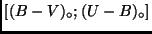 $[(B-V)_{\circ};(U-B)_{\circ}]$