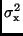 $\sigma_{\rm x}^{2}$