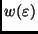 $w(\varepsilon )$