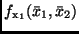 $f_{\rm x_1} (\bar{x}_1, \bar{x}_2)$