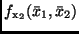 $f_{\rm x_2}(\bar{x}_1,
\bar{x}_2)$