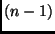 $(n-1)$