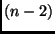 $(n-2)$