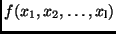 $f(x_1, x_2, \dots ,x_{\rm l})$