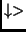 $\downarrow >$