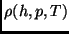 $\rho(h, p, T)$