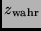 $z_{\rm wahr}$