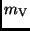 $m_{\rm V}$