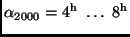 $\alpha_{2000} = 4^{\rm h} \ \dots \ 8^{\rm h}$