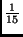 $\frac{1}{15}$