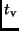 $t_{\rm v}$
