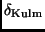 $\delta_{\rm Kulm}$