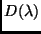 $D(\lambda)$