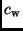 $c_{\rm w}$