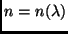 $n = n (\lambda )$