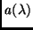${\it a}(\lambda)$