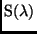 ${\rm S}(\lambda)$
