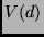$V(d)$
