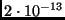 $2 \cdot 10^{-13}$