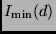 $I_{\rm min}(d)$