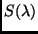 $S(\lambda)$